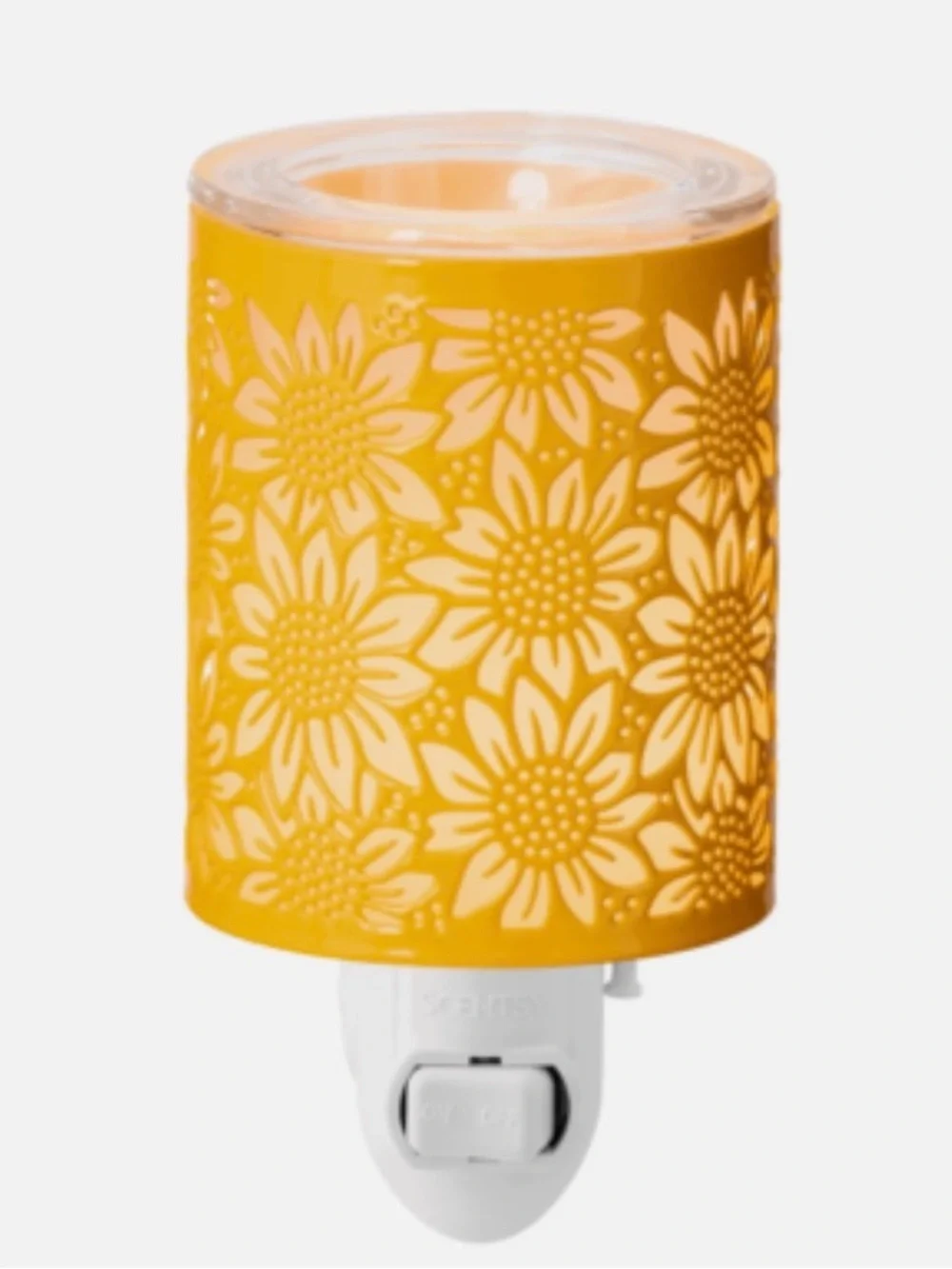 Scentsy Warmer Toward the Sun Sunflowers Mini Plug-In Yellow Flowers Retired